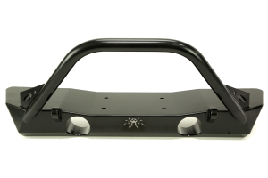 Poison Spyder Brawler Lite Front Bumper w/ Brawler Bar and Tabs Black - JK