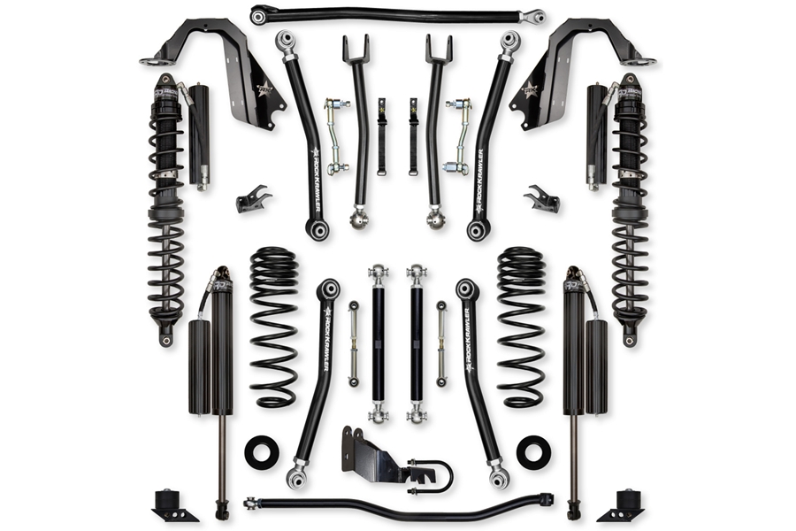 Rock Krawler 3.5in X-Factor Coilover Mid-Arm Lift Kit - Stage 1 ( Part Number: JL35XF-4CS)