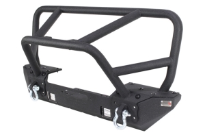 Fishbone Offroad Front Winch Bumper w/ Full Grille Guard  - JK 