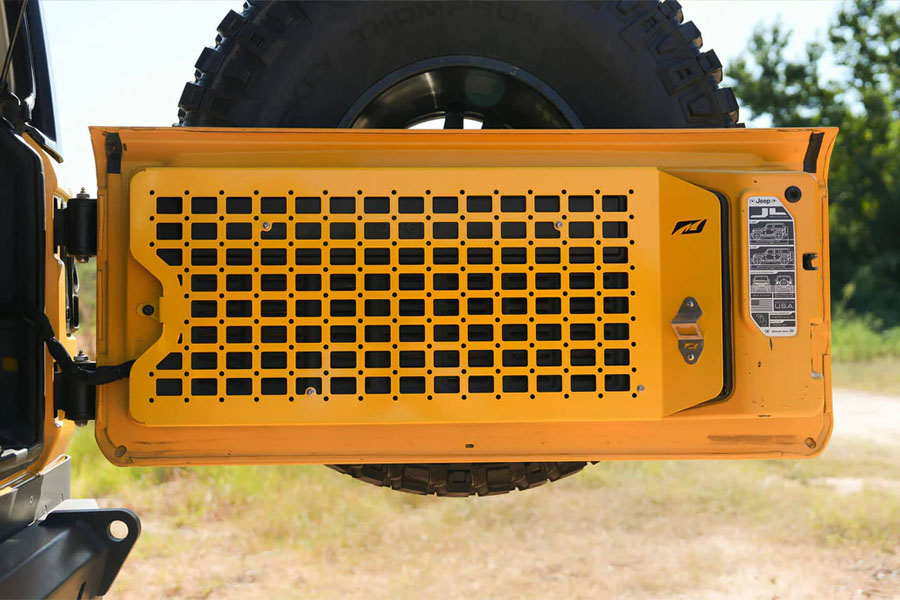 Motobilt Rear Gate Aluminum MOLLE Panel - JL