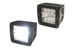 Race Sport Lighting Eco-Light LED High Power Cube Style Auxiliary Lights, Pair
