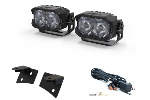 Morimoto 2Banger NCS A-Pillar Kit -White Wide Beam - JK