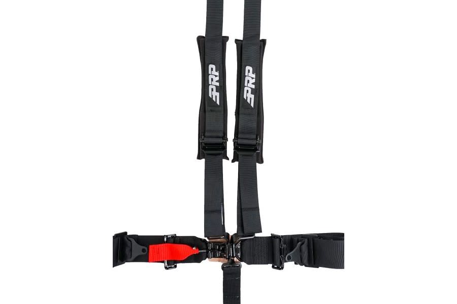 PRP SEATS 5 Point Racing Harness Black – 2" Belts, Removable