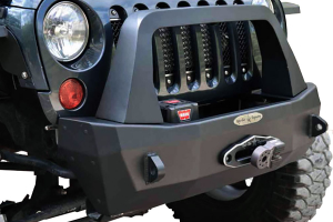 Rock Slide Engineering Series Shorty Front Bumper w/Bullbar and Winch Mount - JK