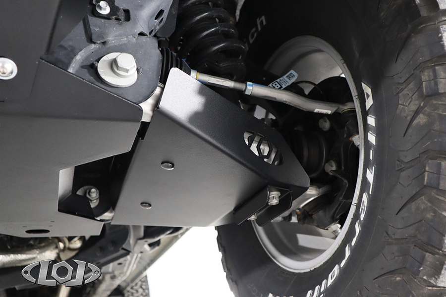 LOD Black Ops Front A-Arm Skid Plates, Pair - Bare Steel - Bronco 2021+