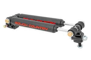 Rough Country Stacked Dual Steering Stabilizer - 2.5-6.5in Lifts - TJ/LJ