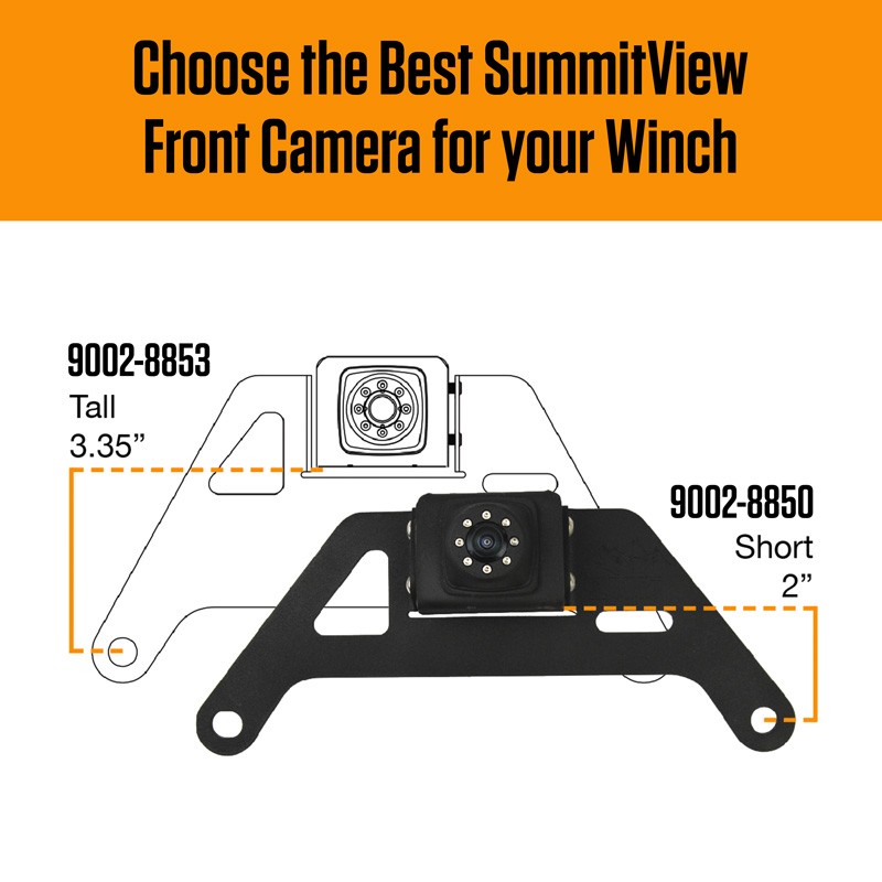 Brandmotion Tall Summitview Winch Mount Front Camera