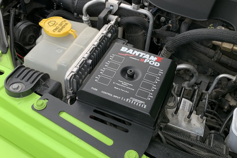 sPOD BantamX w/ Red LED Switch Panel - JK 2009-2018