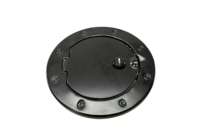 Rugged Ridge Locking Gas Cap Door Black Steel  - JK