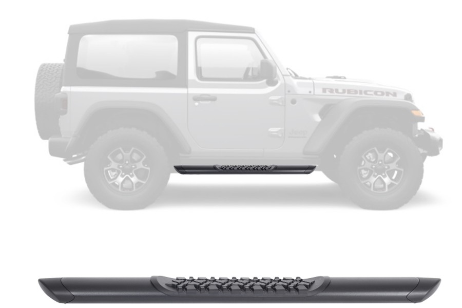 Go Rhino V-Series V3 Aluminum Side Steps, 57in, Boards Only, Textured Black - Bronco 2dr 2021+