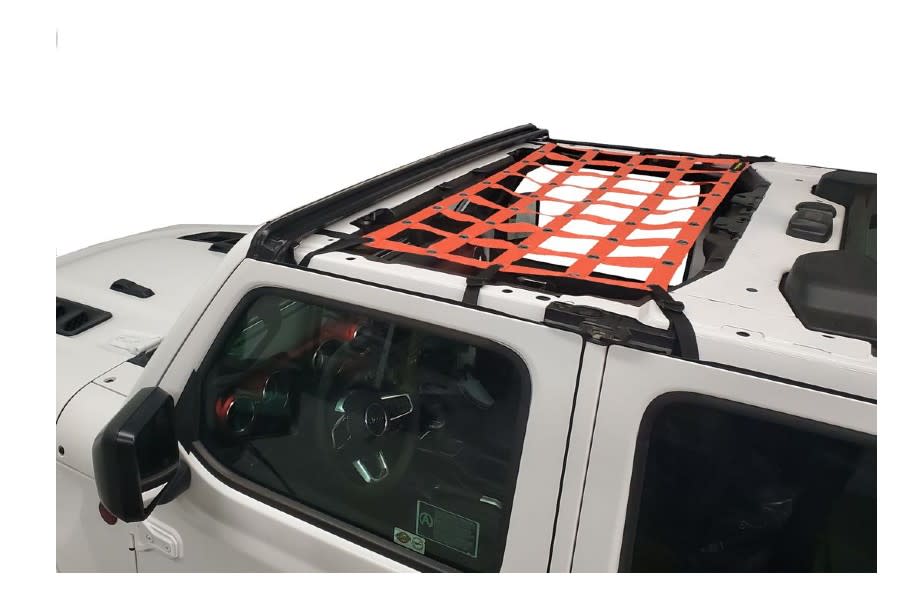 Dirty Dog 4x4 Front Seat Netting-Orange - JT