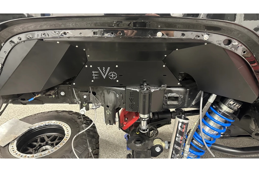 Jeep JT EVO Manufacturing Rear Aluminum Inner Fenders Black - Jeep ...