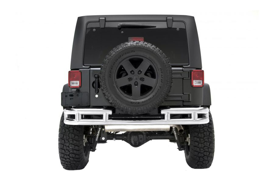 Smittybilt Tubular Rear Bumper Stainless Steel - JK