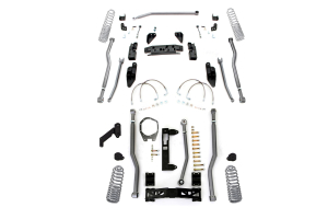 Rubicon Express Progressive Coil Extreme Duty 4-Link Front/3-Link Rear Lift Kit 3.5in No Shocks - JK 4DR