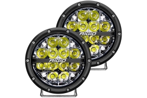 Rigid Industries 360-Series 6in LED Off-Road Spot Fog Lights, White - Pair