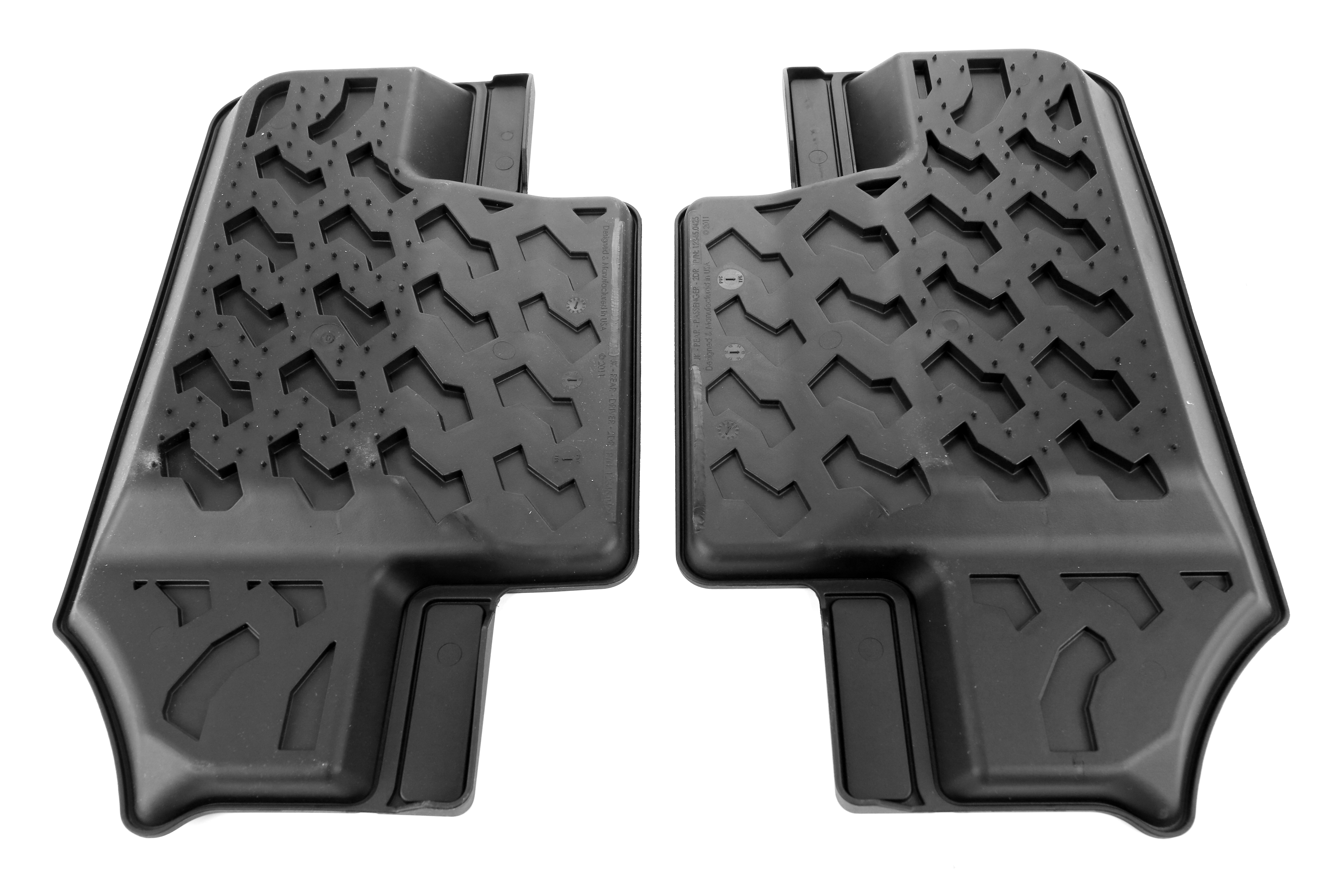 Bestop Rear Floor and Cargo Liners Black - JK 2Dr 2011+