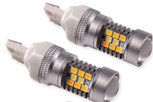 Diode Dynamics Turn Signal Led Bulb 7443 HP24 White/ Amber, Pair - JL Sport