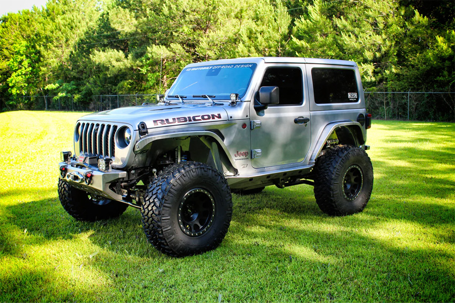 Motobilt Aluminum Fender Flares, Rear - Bare - JL