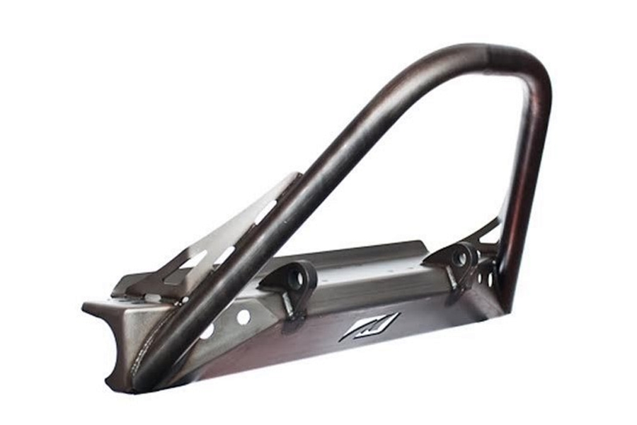 Motobilt Stubby Front Bumper w/ Stinger - Bare Steel  - TJ/YJ