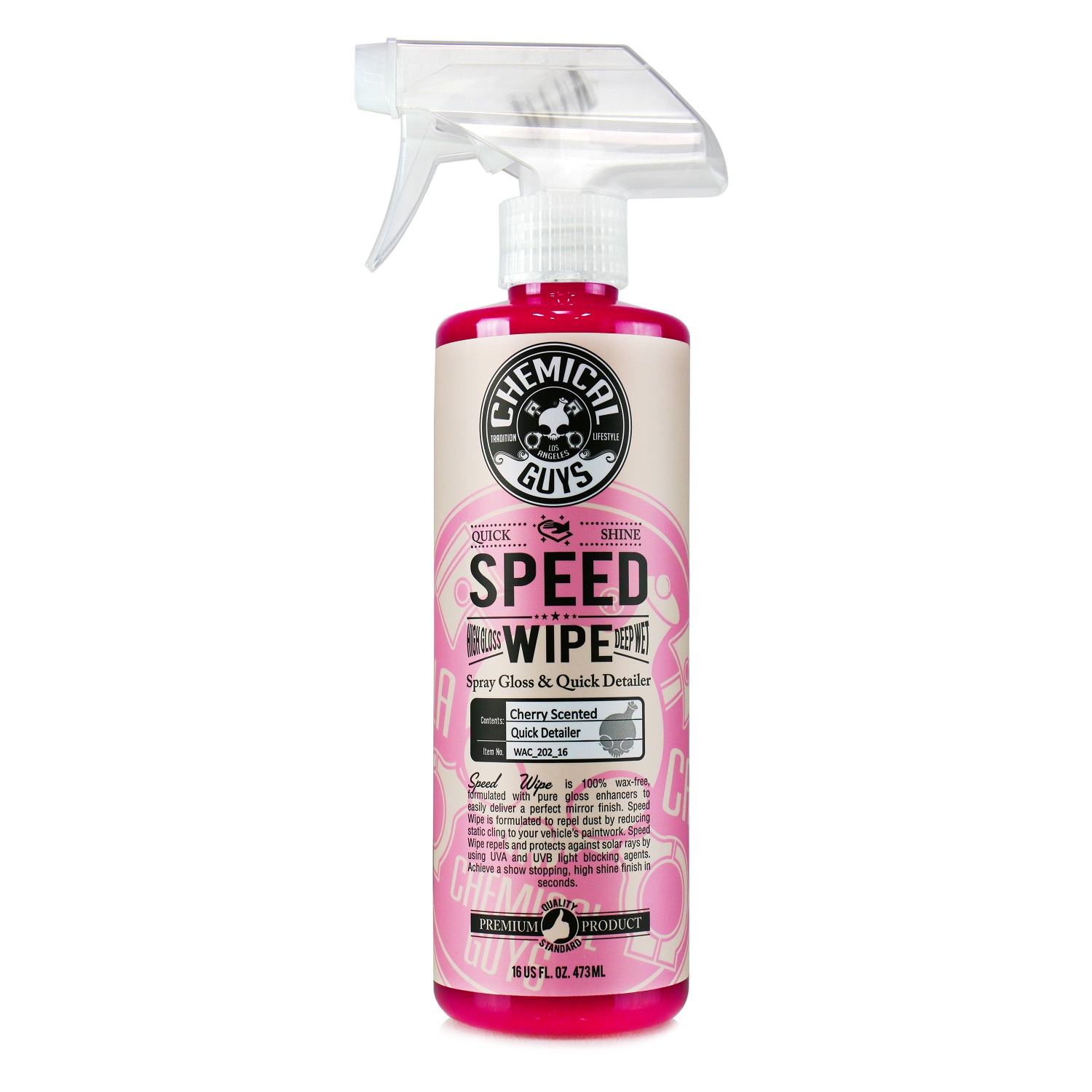 Chemical Guys Speed Wipe Quick Spray Detailer -16oz 