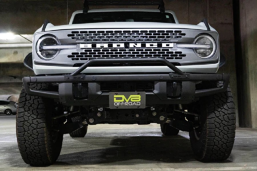 DV8 Offroad Factory Front Bumper License Relocation Bracket - Front - Bronco 2021+