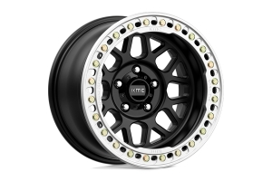 KMC Wheels KM235 Grenade Crawl Beadlock Wheel 17x9 5x5 - Satin Black (-38mm) - JT/JL/JK