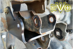 EVO Manufacturing Shock Relocation Brackets Front - JK