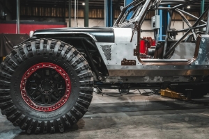Motobilt Steel Cowl and Mini Fender Armor - Bare - YJ