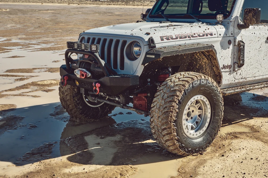 Body Armor Front Fender Liners - Black - JT/JL