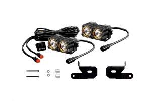 KC HiLites A-Pillar/Windshield Light Mount Kit w/ FLEX LED Dual Lights - JL