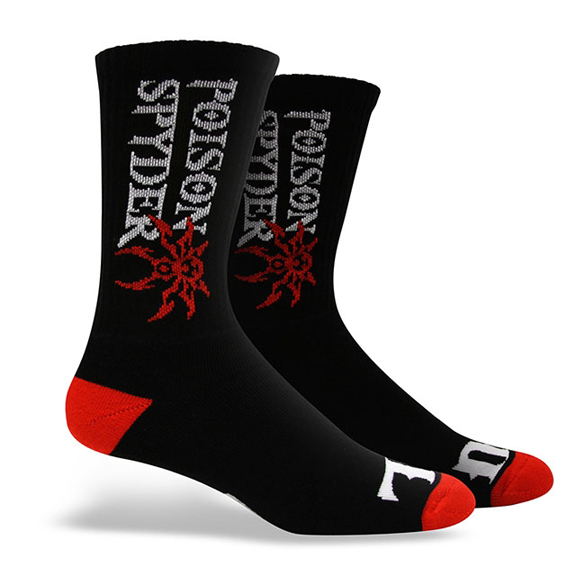Poison Spyder Crew Socks Black