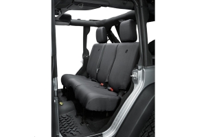 Bestop Rear Seat Covers w/o Armrest - Black Diamond - JL 4dr