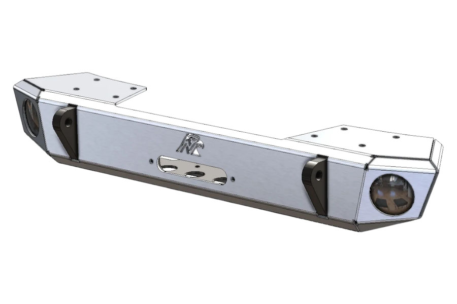 Next Venture Motorsports Aluminum Adventure Series Front Bumper & Lower Skid Plate - Bare - JK