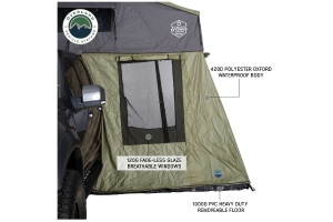 Overland Vehicle Systems Nomadic 3 Roof Top Tent Annex, Green Base With Black Floor & Travel Cover