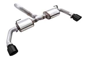AWE Tread Edition Axleback Dual Exhaust - Diamond Black Tips - JL 3.6L/2.0L