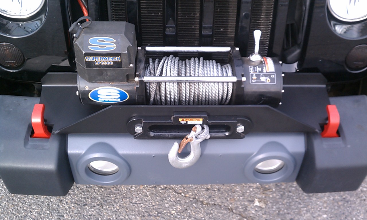 Rock Hard 4x4 Patriot Series Factory Bumper Winch Plate - JK