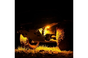 KC HiLiTES Cyclone V2 LED Single Light - Amber Lens 