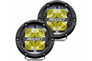 Rigid Industries 360-SERIES 4in LED OFF-ROAD Lights - Spot w/White BACKLIGHT