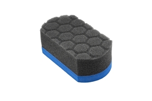 Chemical Guys Easy Grip Hex-Logic Applicator Pad, 1.75in x 2.5in x 4.625in - Blue 