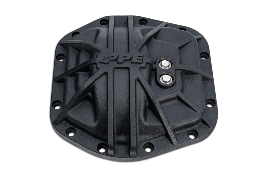 PPE D30/M186 HD Nodular Iron Front Differential Cover - Black - JL Non-Rubicon