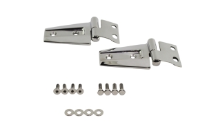 Kentrol Hood Hinge Set - Polished Silver  - JK 