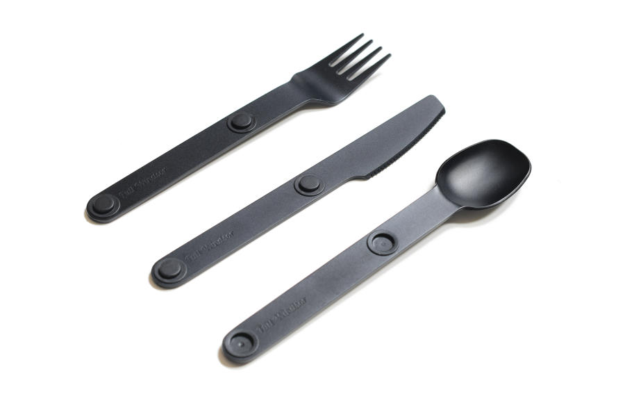Full Windsor Magware Magnetic Flatware, Single Set - Black 