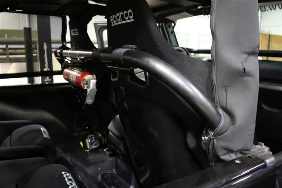 Rock Hard 4x4 Front Seat Straight Harness Bar - Bare - JK 2DR