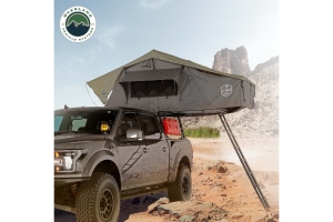 Overland Vehicle Systems Nomadic 2 Extended Roof Top Tent, Gray Body Green Rainfly