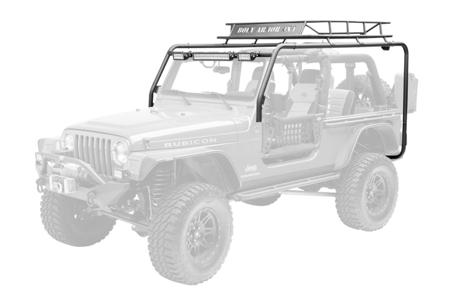 Jeep TJ Body Armor Roof Rack Kit - Jeep Rubicon 2003-2006 | TJ-6125PKG