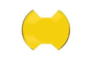 KC HiLiTES SlimLite 8in LED Light Shield, SAE Driving - Yellow