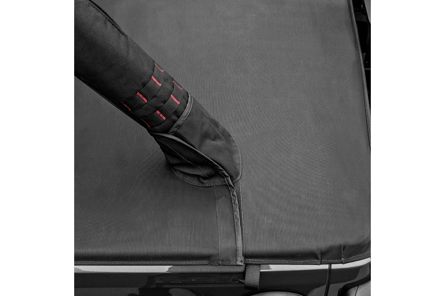 Smittybilt Tonneau Cover for OEM Soft Top w/ Channel Mount - Black Diamond - JL 4Dr