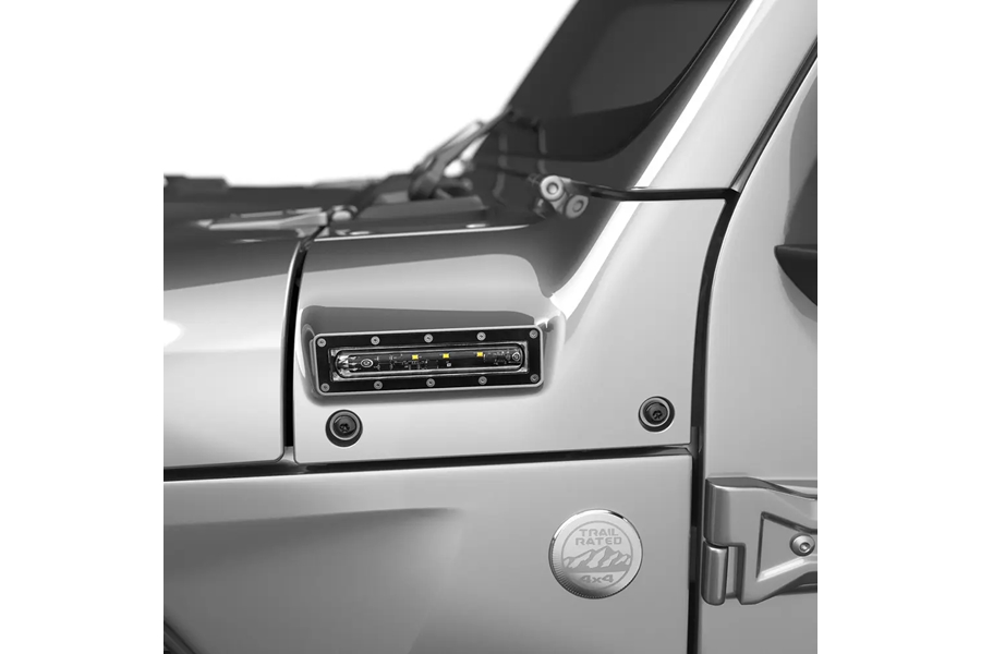 EGR USA VSL Jeep Side LED Lights - Billet Silver - JT/JL