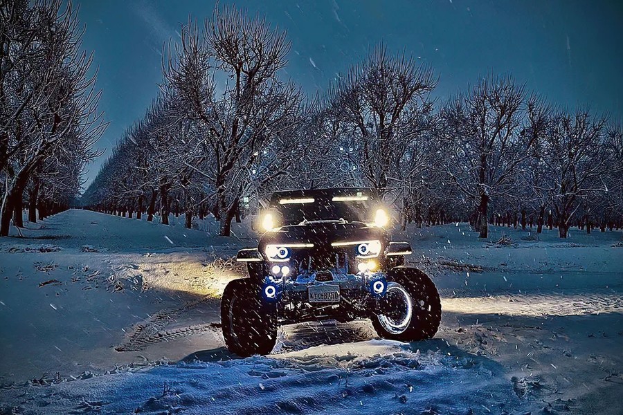 Oracle Lighting Vector Series Grill Surface Mount LED Halo Kit, White - JT/JL/JK