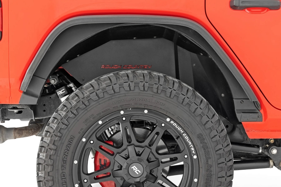 Rough Country High Clearance LED Flat Fender Flare Kit    - JL 